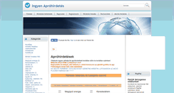 Desktop Screenshot of ingyenaprohirdetes.hu